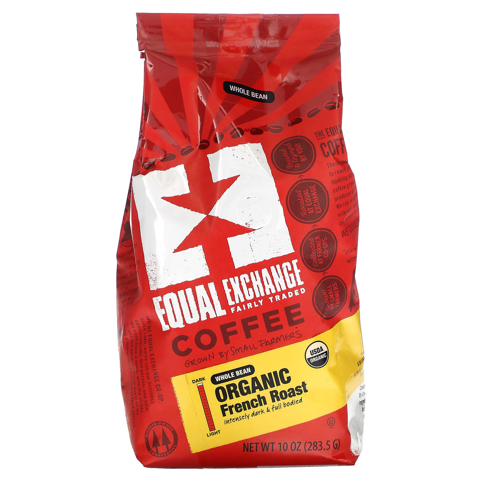 Кофе Equal Exchange Organic Whole Bean French Roast, 283.5 г