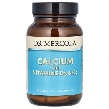 Витамины Dr. Mercola Calcium with D3 & K2, 90 капсул