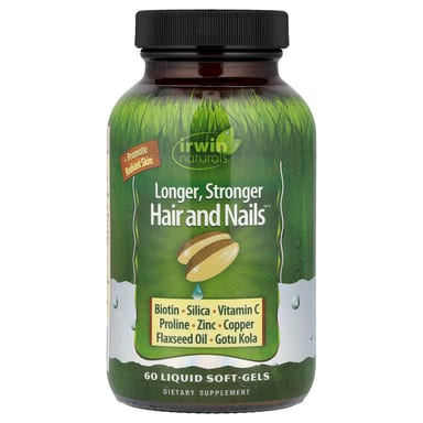 Укрепление волос и ногтей Irwin Naturals, 60 мягких капсул