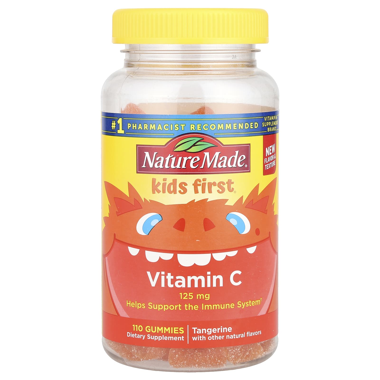 Витамин C Nature Made First® Gummies, вкус Tangerine, 125 мг, 110 жевательных пастилок