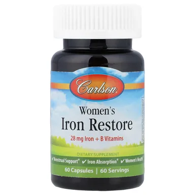 Фото товара: Железо Carlson Women's Restore, 60 капсул
