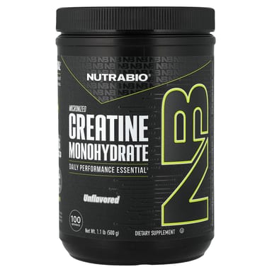 Креатин моногидрат NutraBio Micronized, без вкуса, 500 г, 1.