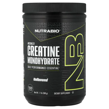 Фото товара: Креатин моногидрат NutraBio Micronized, без вкуса, 500 г, 1.