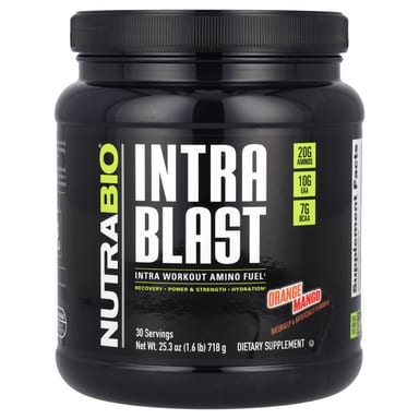 Аминокислоты NutraBio, 1.6 lb (718 g), вкус Апельсин-Манго