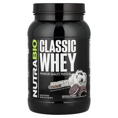 Сывороточный протеин NutraBio Classic Ice Cream Cookie Dream, 907 г