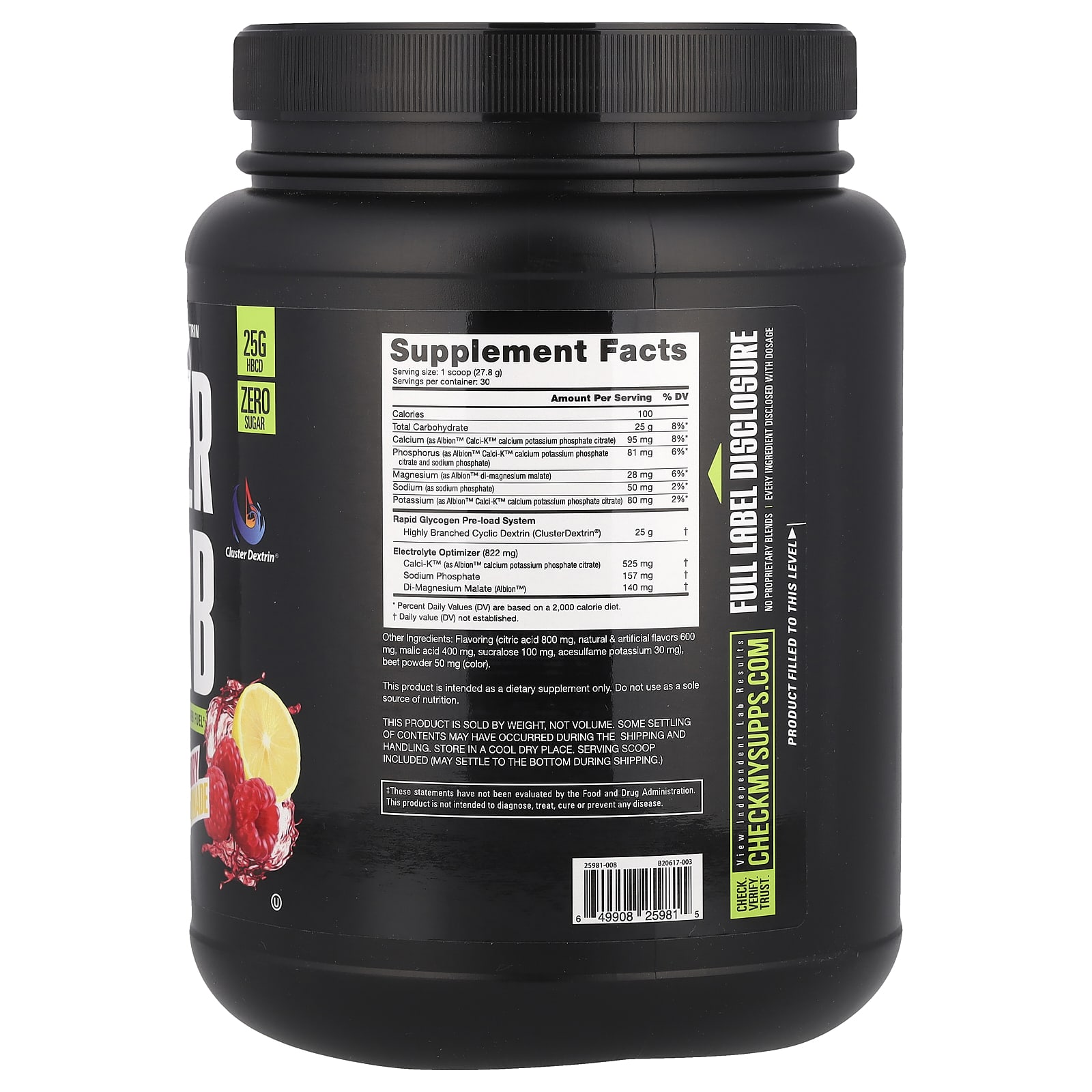 Супер углеводы NutraBio, 1.8 фунта (834 г) — фото 2