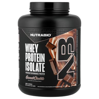 Сывороточный протеин NutraBio Isolate, вкус Gourmet Chocolate, 2268 г