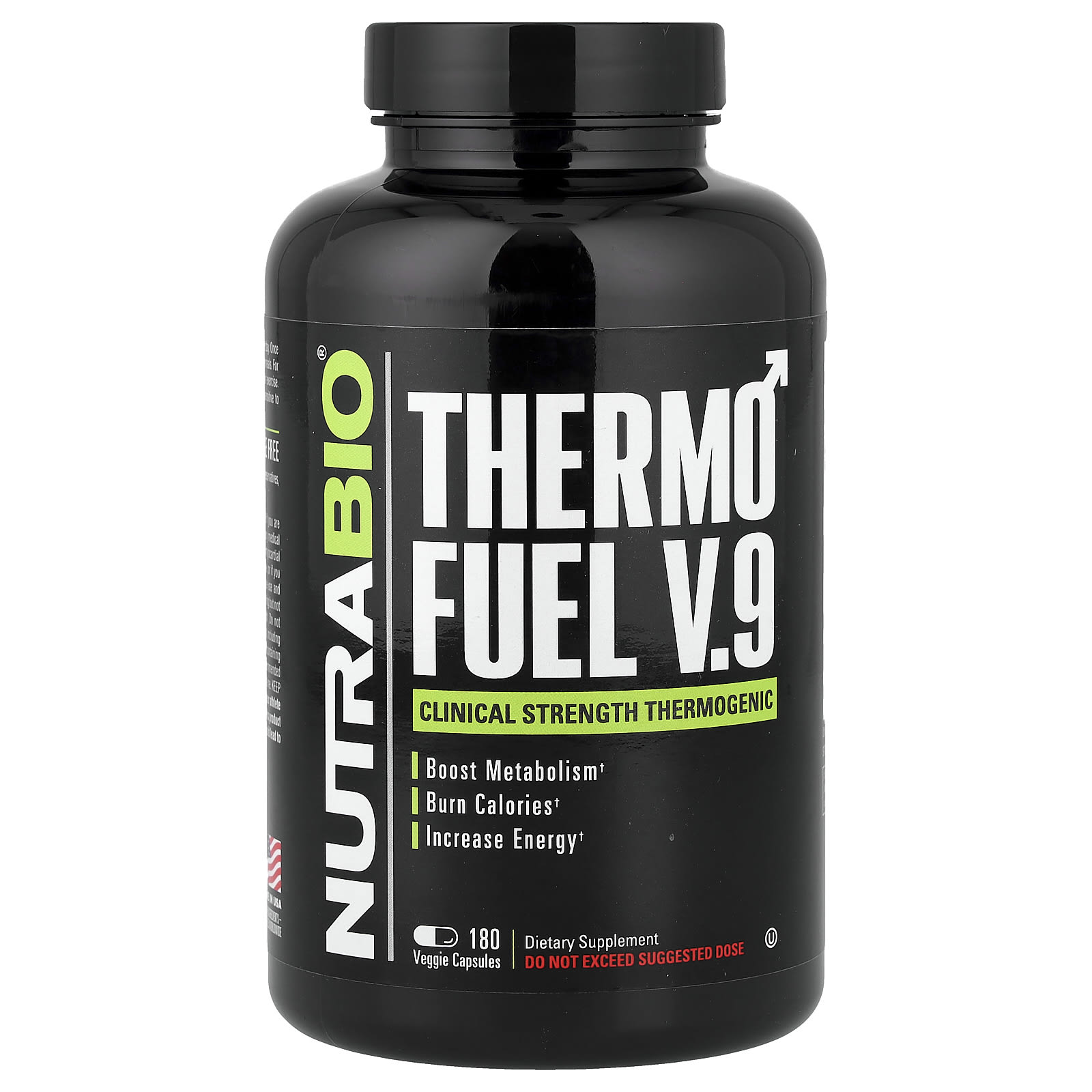 Термогенный комплекс NutraBio, 180 вегетарианских капсул