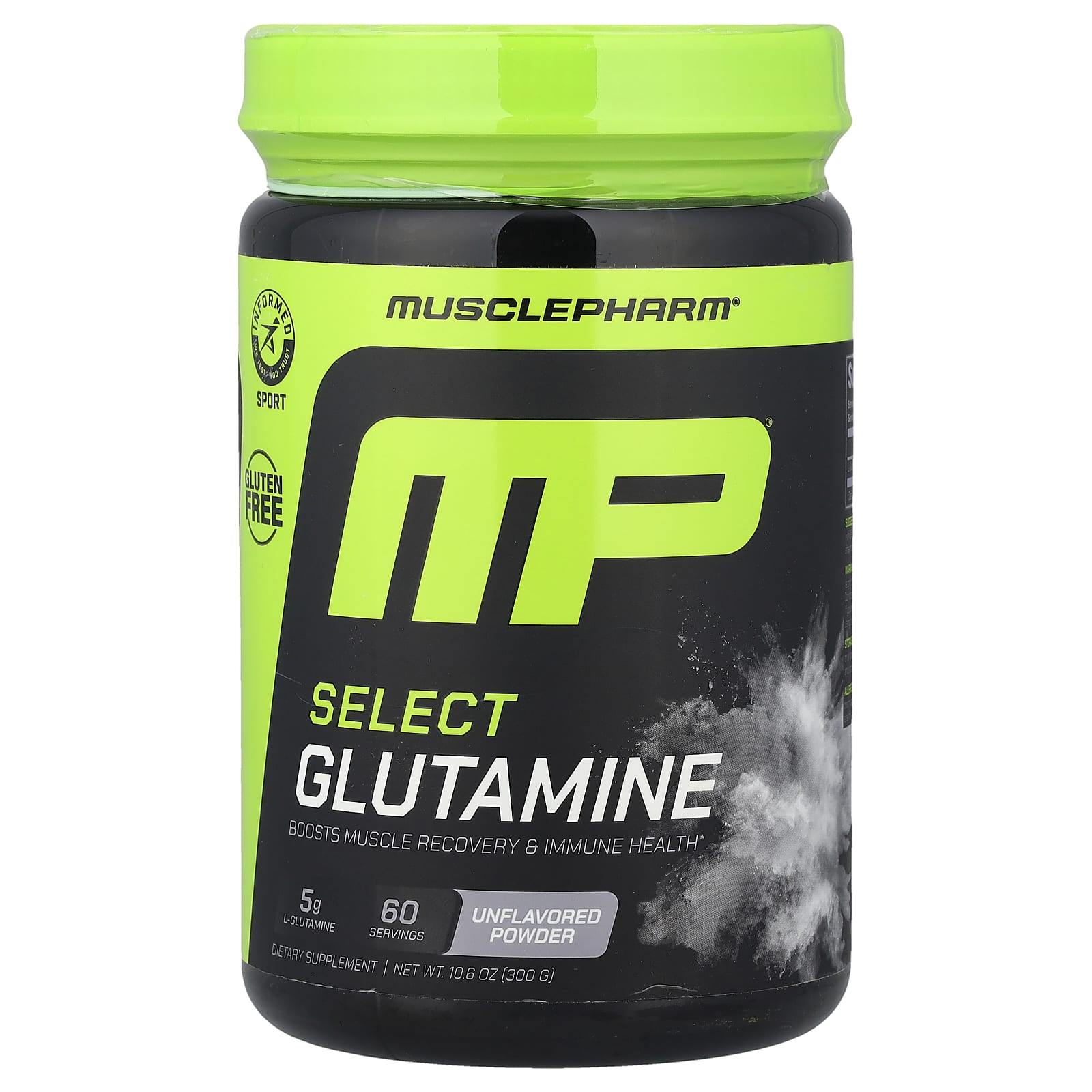 Порошок MusclePharm Select Glutamine, без вкуса, 300 г