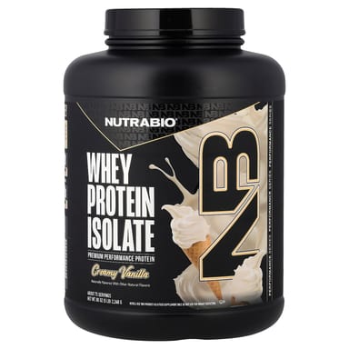 Сывороточный протеин NutraBio Isolate, вкус Creamy Vanilla, 2268 г