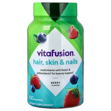 Жевательные витамины VitaFusion, для волос, кожи и ногтей, 100 жевательных