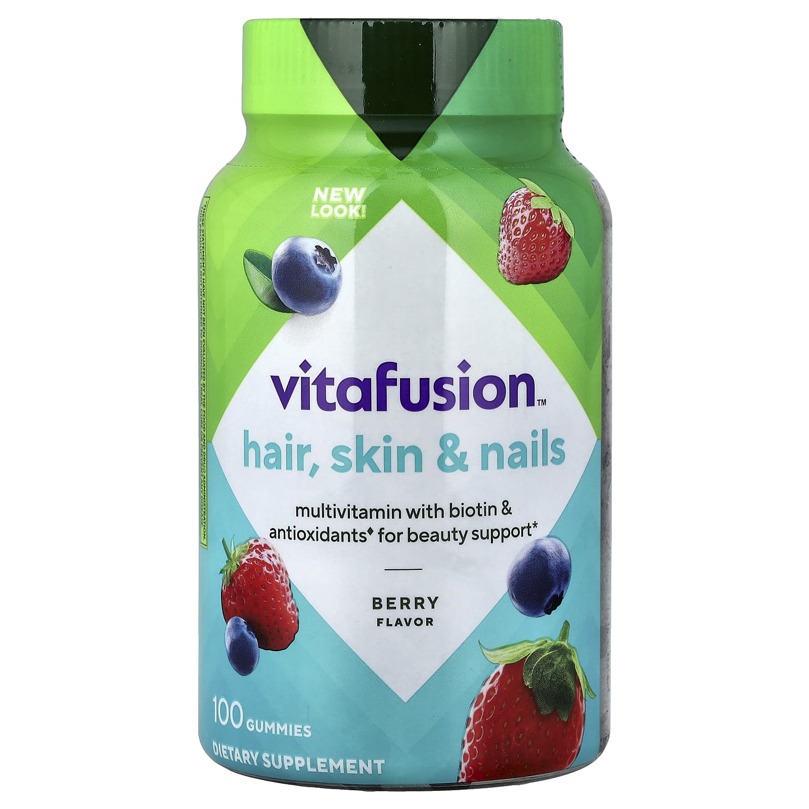 Жевательные витамины VitaFusion, для волос, кожи и ногтей, 100 жевательных
