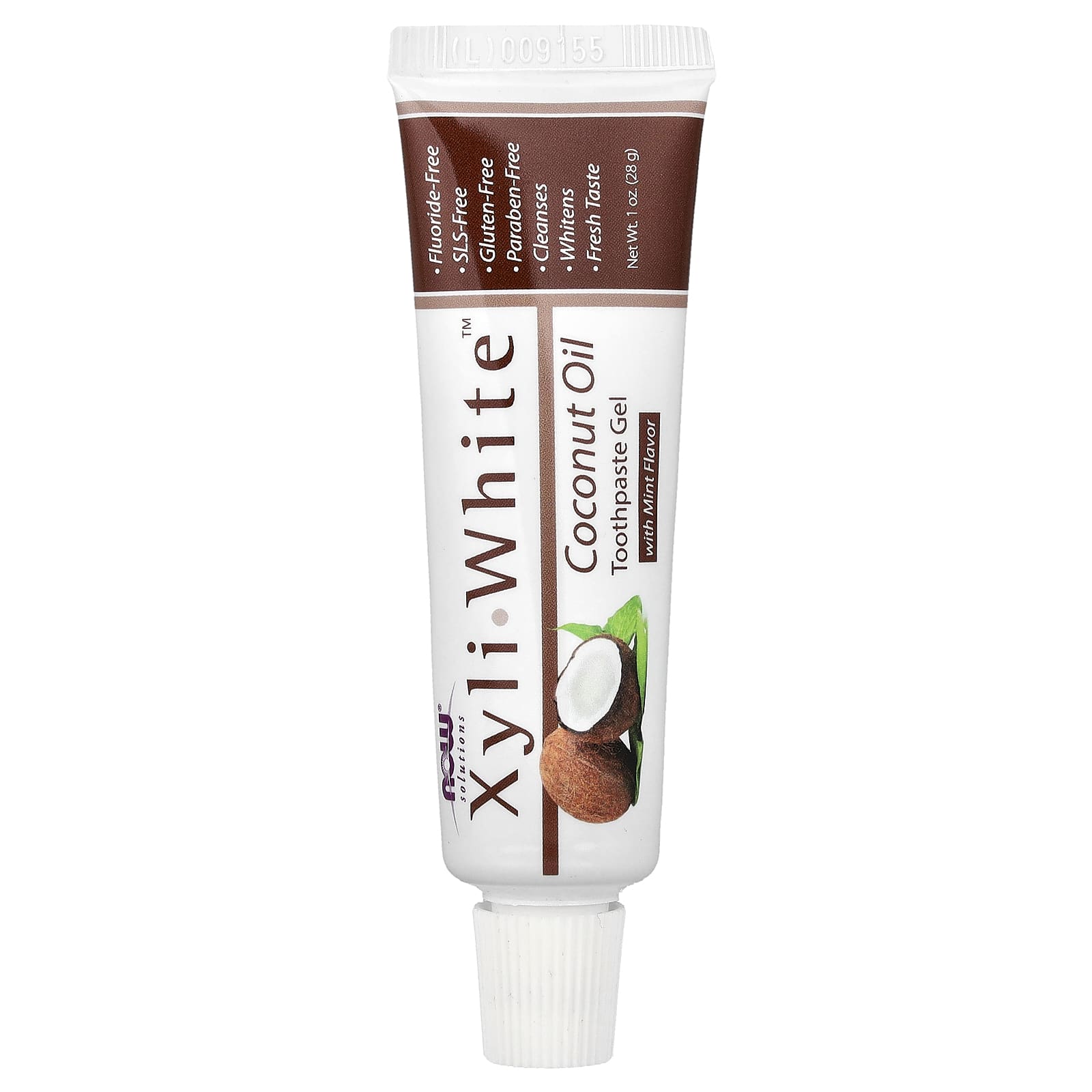 Кокосовое масло NOW Foods Solutions XyliWhite™ Toothpaste Gel Mint, вкус Coconut Oil, Mint, 28 г, гель — фото 5