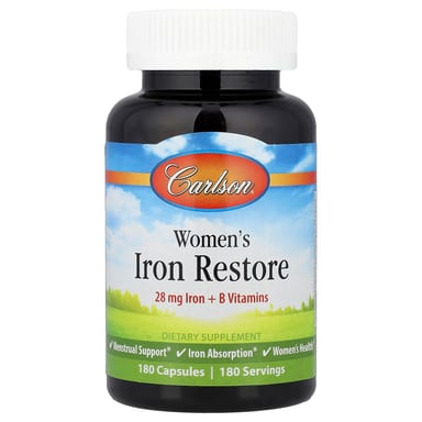 Железо Carlson Women's Restore, 180 капсул