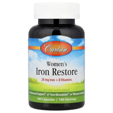 Фото товара: Железо Carlson Women's Restore, 180 капсул