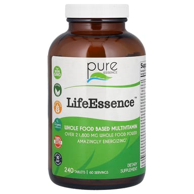 Мультивитамины Pure Essence LifeEssence Whole Food Based, 240 таблеток