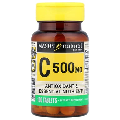 Витамин C Mason Natural, 500 мг, 100 таблеток