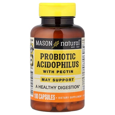 Пробиотик ацидофилус Mason Natural Probiotic with Pectin, 100 капсул