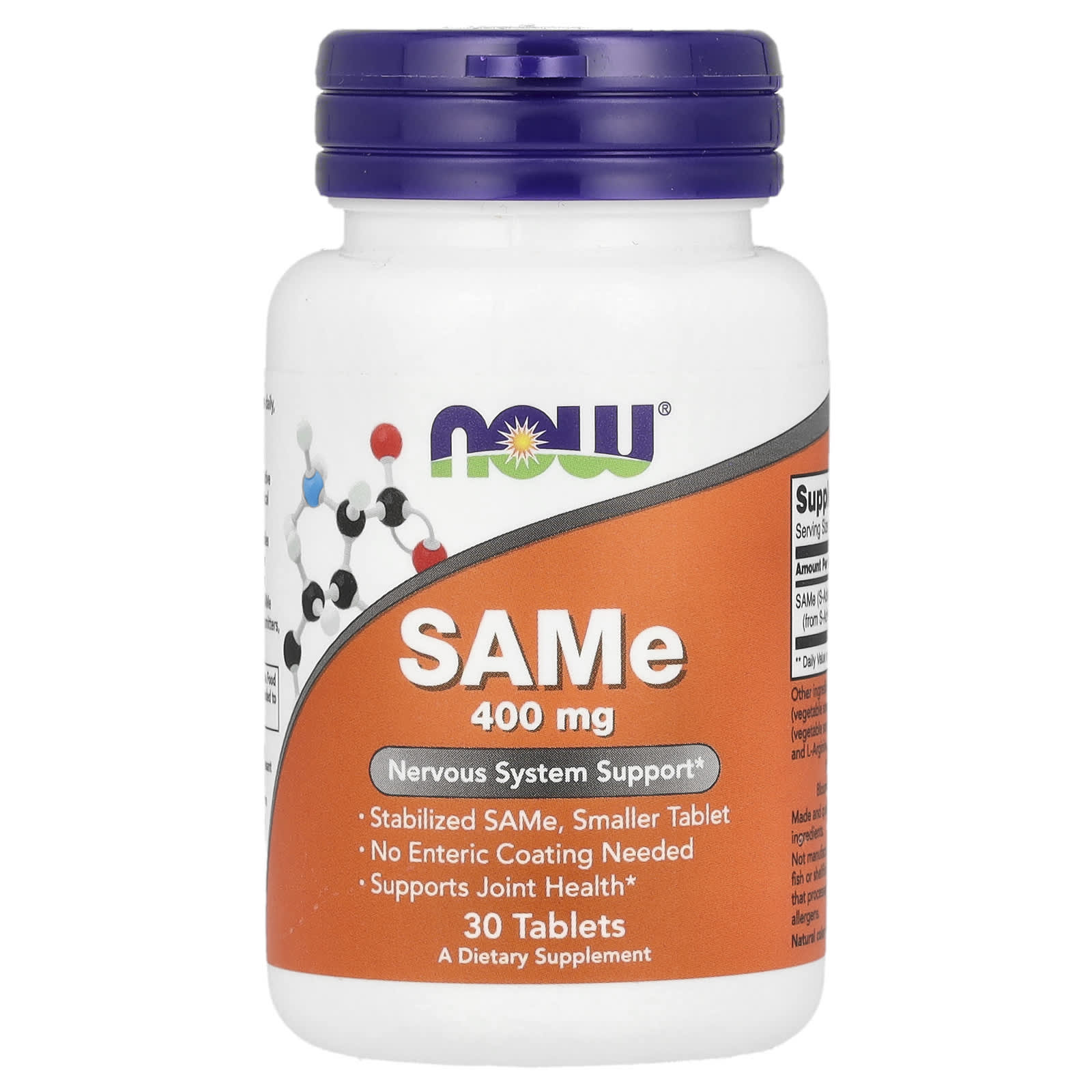 SAMe NOW Foods SAMe, 400 мг, 30 таблеток