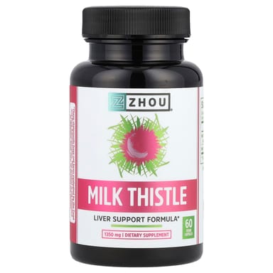 Расторопша Zhou Nutrition, 450 мг, 60 растительных капсул