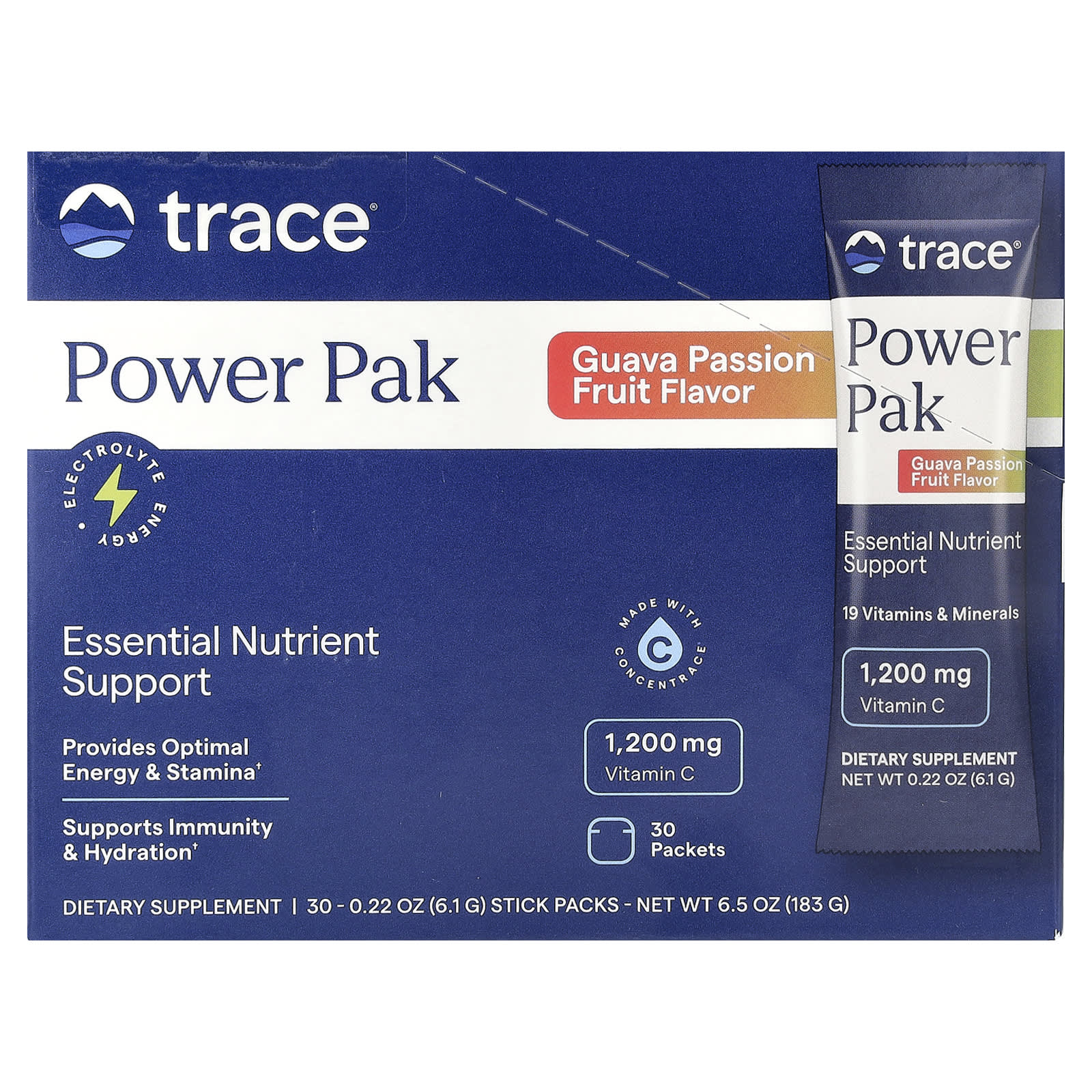 Стик Trace Power Pak Guava Passion Fruit, 6.1 г, 30 стиков — фото 3