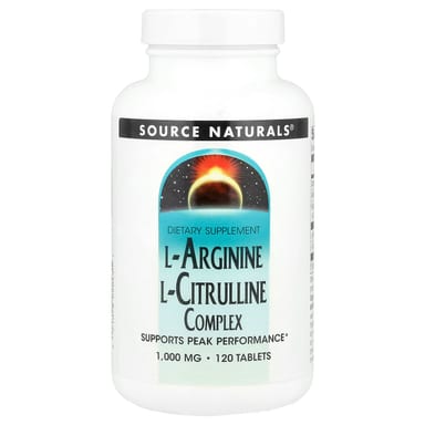 Комплекс Source Naturals L-Arginine L-Citrulline, 120 таблеток