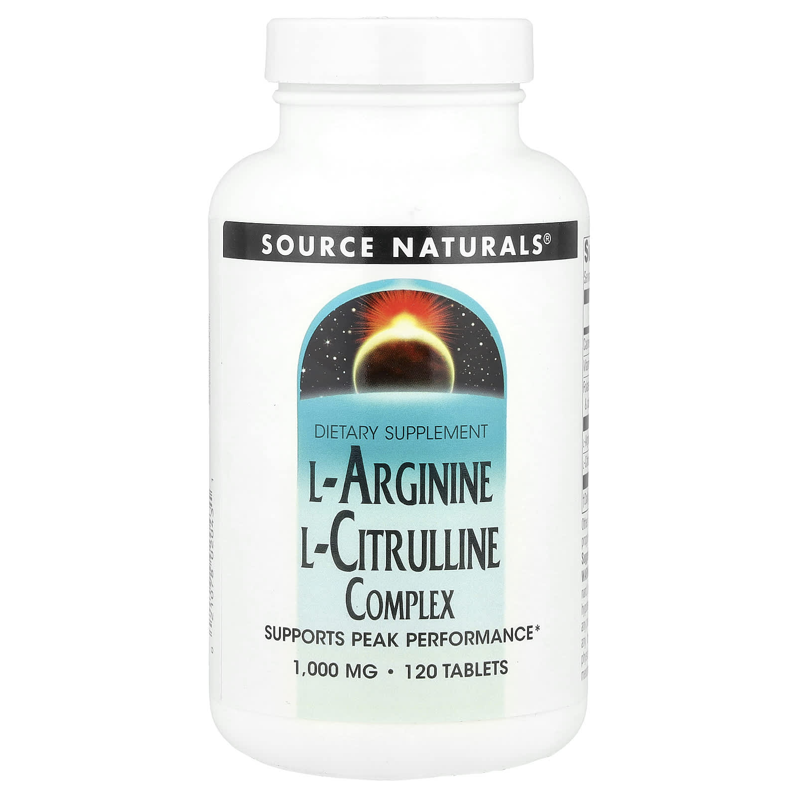 Комплекс Source Naturals L-Arginine L-Citrulline, 120 таблеток
