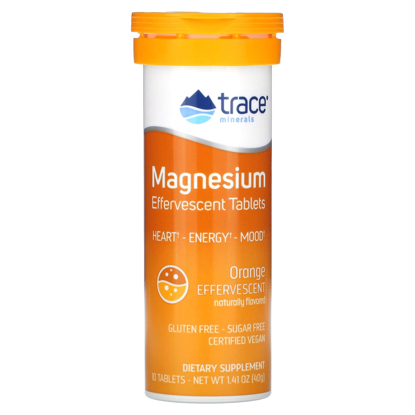Магний Trace Effervescent Tablets, вкус Orange, 8 туб, 10 таблеток — фото 2