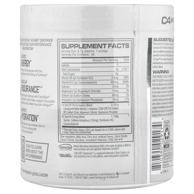 Предтренировочный комплекс C4 / Cellucor C4 Sport®, оттенок Watermelon, 201 г