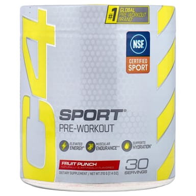 Предтренировочный комплекс C4 / Cellucor C4 Sport®, вкус Fruit Punch, 210 г