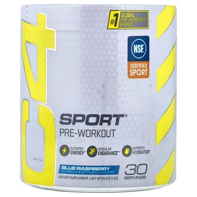 Предтренировочный комплекс C4 / Cellucor C4 Sport®, вкус Blue Raspberry, 213 г