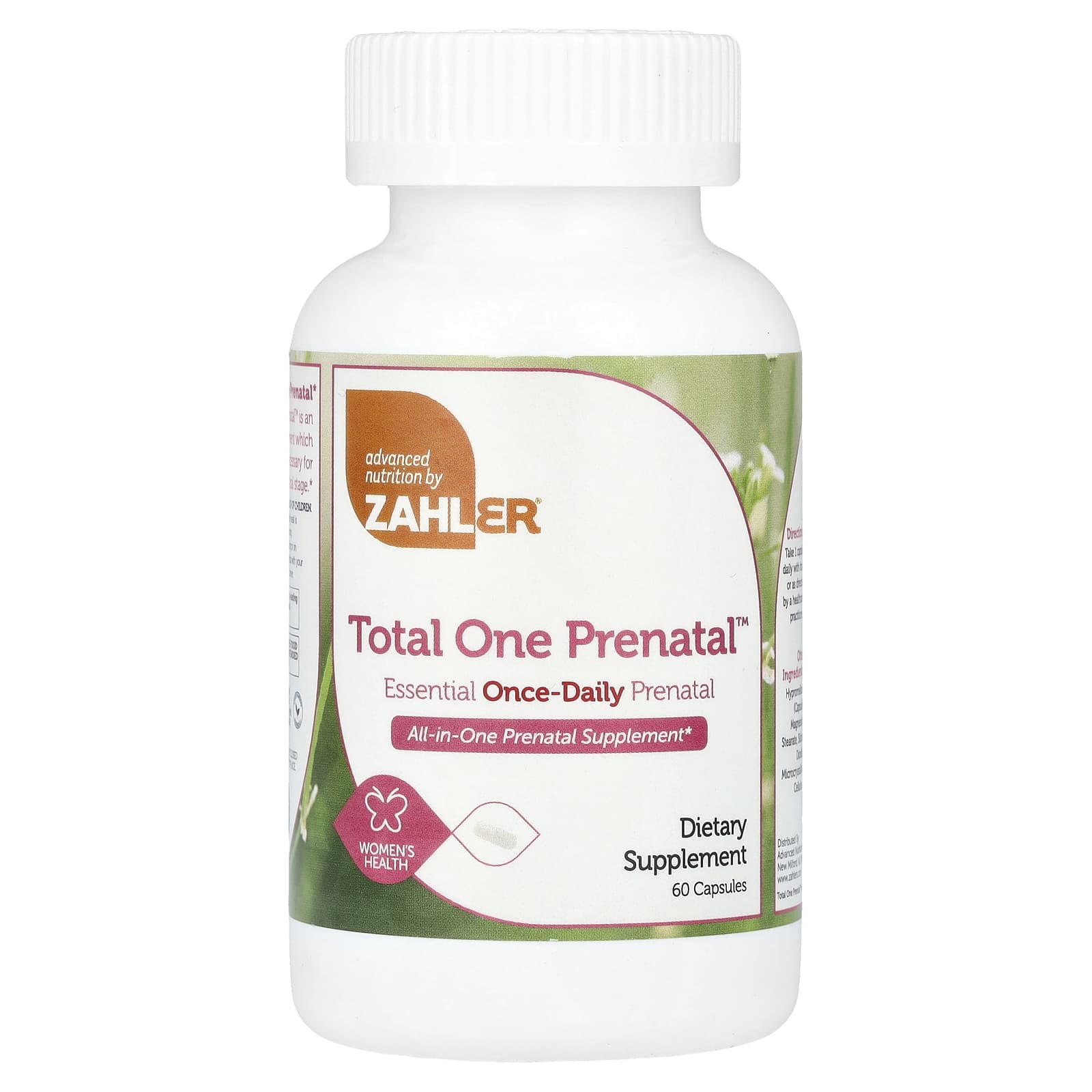 Пренатальные мультивитамины Total One Zahler™ Essential Once-Daily Prenatal, 60 капсул