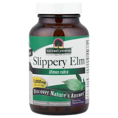 Скользкий вяз Nature's Answer, 350 мг, 90 растительных капсул