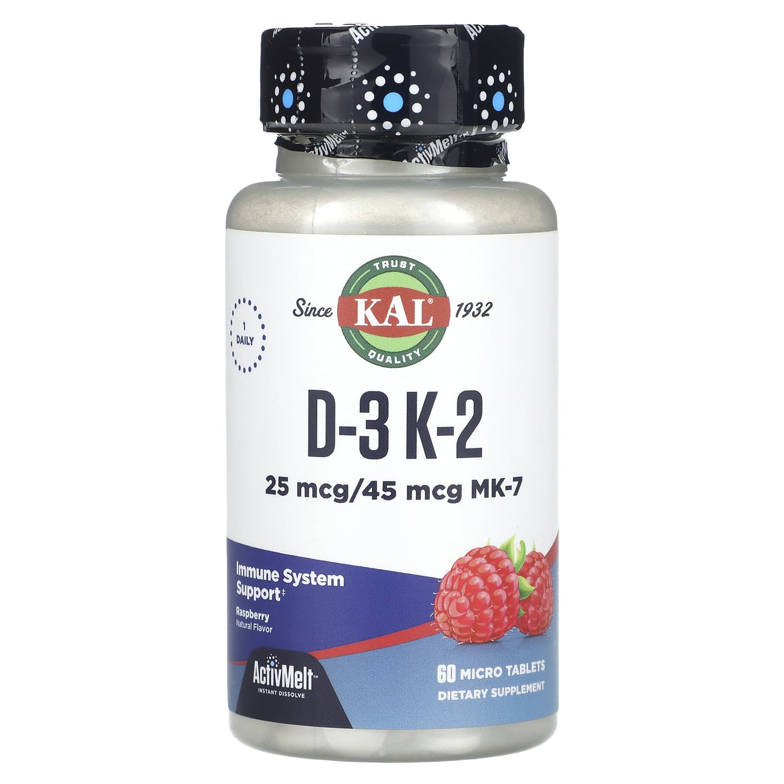 D-3, K-2 KAL, 60 микротаблеток