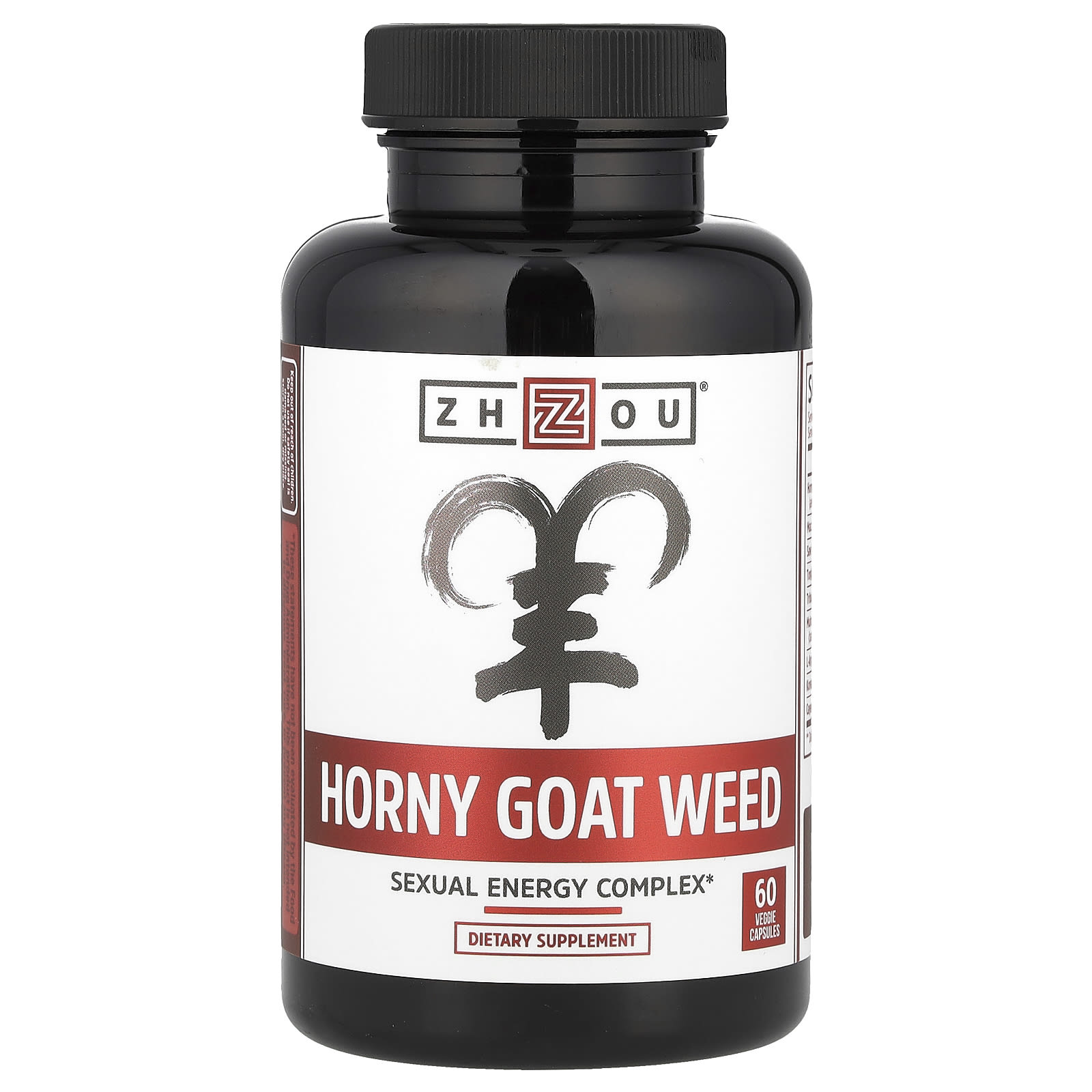 Комплекс Zhou Nutrition Horny Goat Weed Sexual Energy, 60 растительных капсул