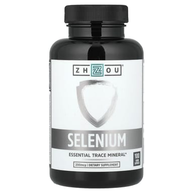 Селен Zhou Nutrition, 200 мкг, 100 растительных капсул
