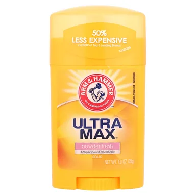 Фото товара: Антиперспирант Arm & Hammer UltraMax™ Deodorant Powder Fresh, Solid, 28 г, порошок