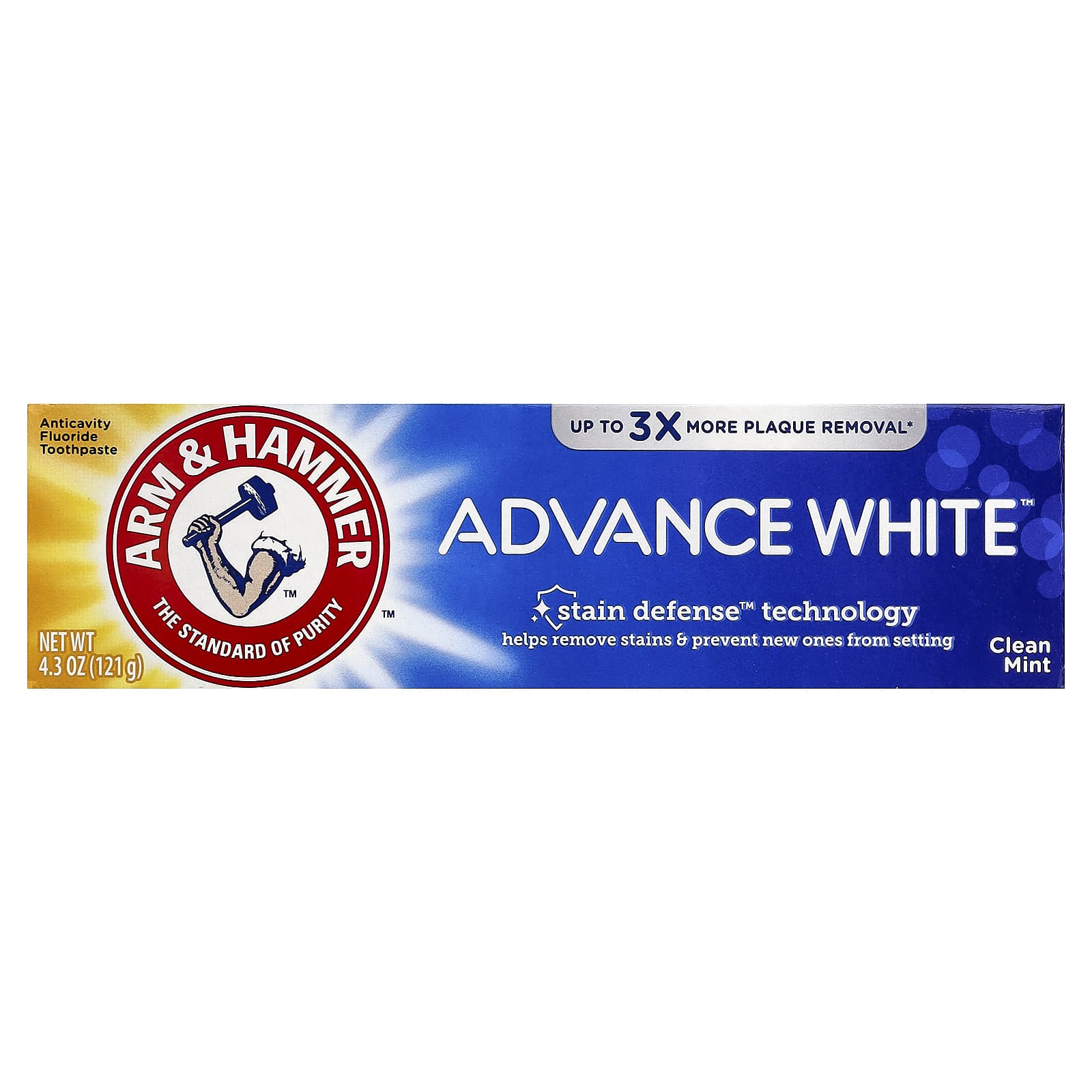 Зубная паста Arm & Hammer AdvanceWhite Anticavity Fluoride Clean Mint, 121 г — фото 2