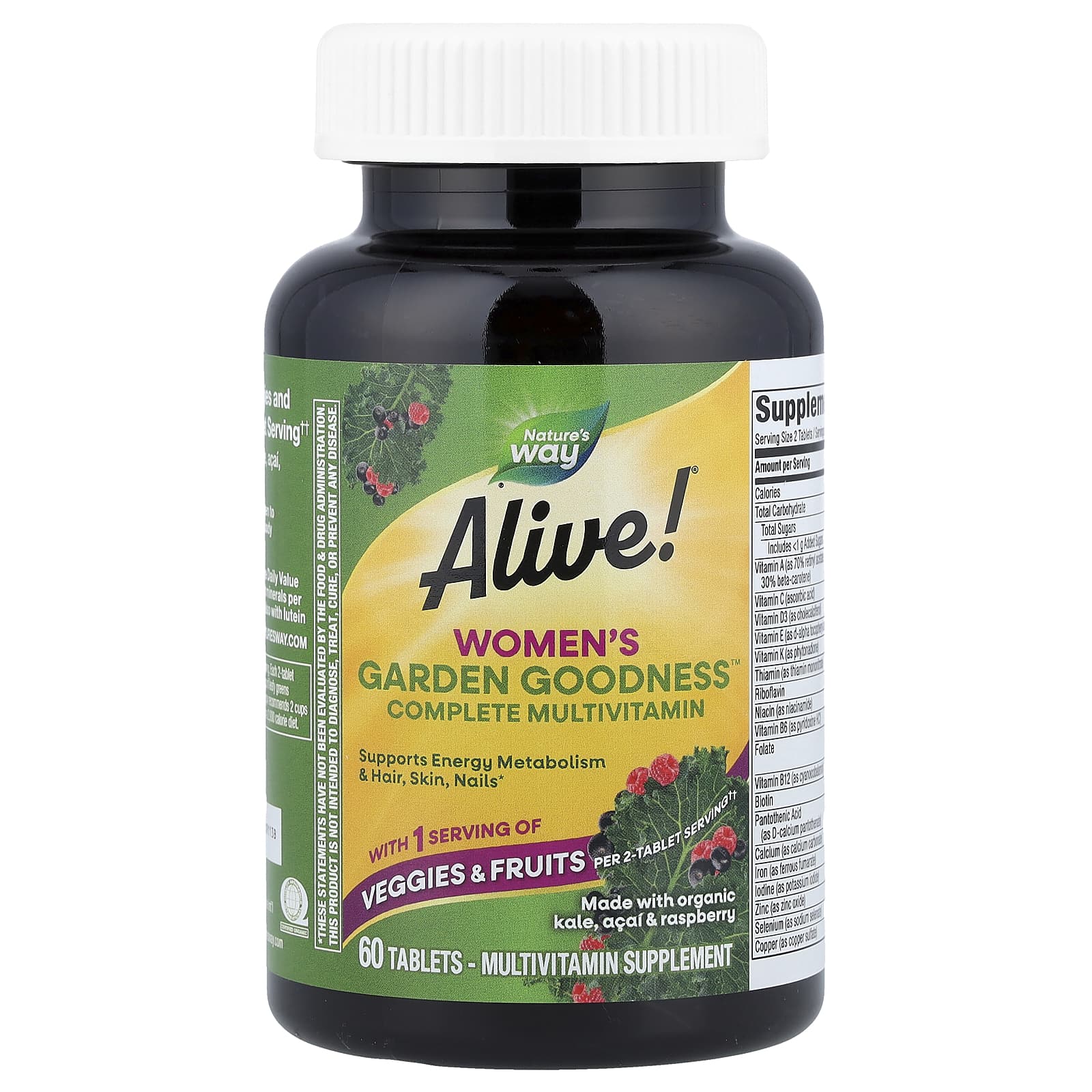 Мультивитамины Nature's Way Alive!® Women's Garden Goodness™ Complete, 60 таблеток