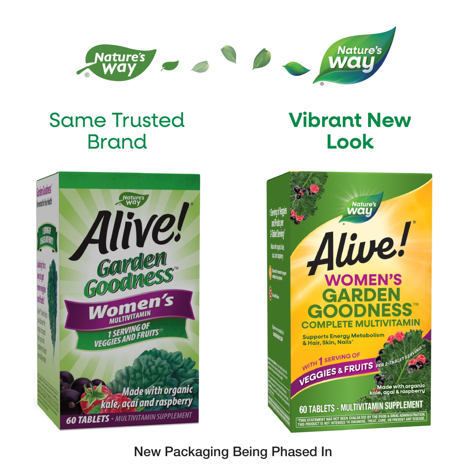 Мультивитамины Nature's Way Alive!® Women's Garden Goodness™ Complete, 60 таблеток — фото 4