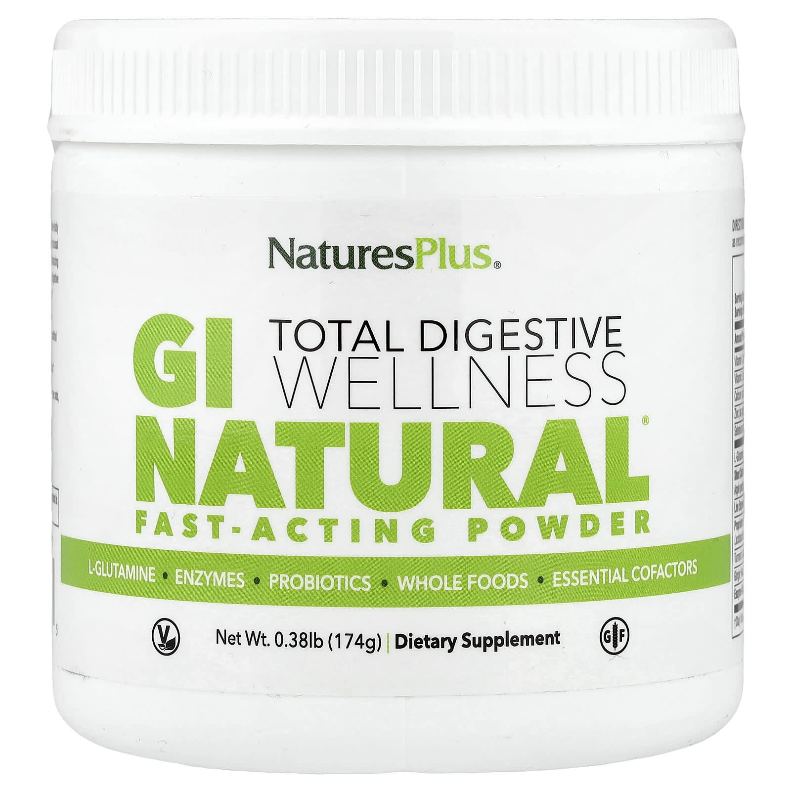 Порошок NaturesPlus GI Natural® Fast-Acting, 174 г, 0.