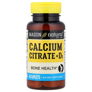 Цитрат кальция Mason Natural D3, оттенок 60 Caplets