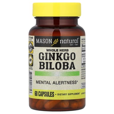 Гинкго билоба Mason Natural Whole Herb, 125 мг, 60 капсул