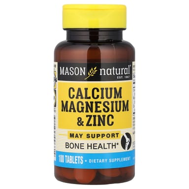 Магний Mason Natural Calcium & Zinc, 100 таблеток