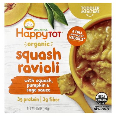 Равиоли с тыквой Happy Tot®, органические, 128 г (4.5 oz)