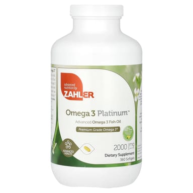 Рыбий жир Zahler Omega 3 Platinum Advanced Omega 3, 1000 мг, 360 мягких капсул