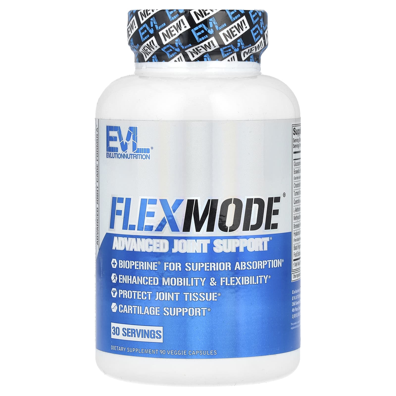 Поддержка суставов EVLution Nutrition FlexMode® Advanced Joint, 90 растительных капсул