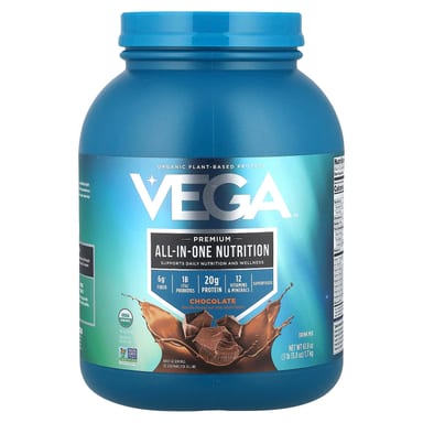 Шоколад Vega Organic Plant-Based Protein Premium All-In-One Nutrition, вкус Chocolate, 1.7 кг