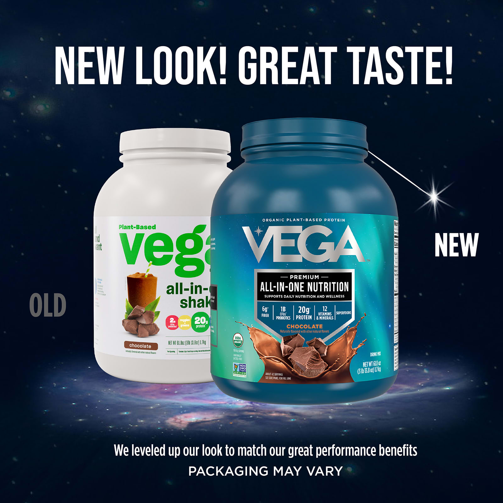 Шоколад Vega Organic Plant-Based Protein Premium All-In-One Nutrition, вкус Chocolate, 1.7 кг — фото 3