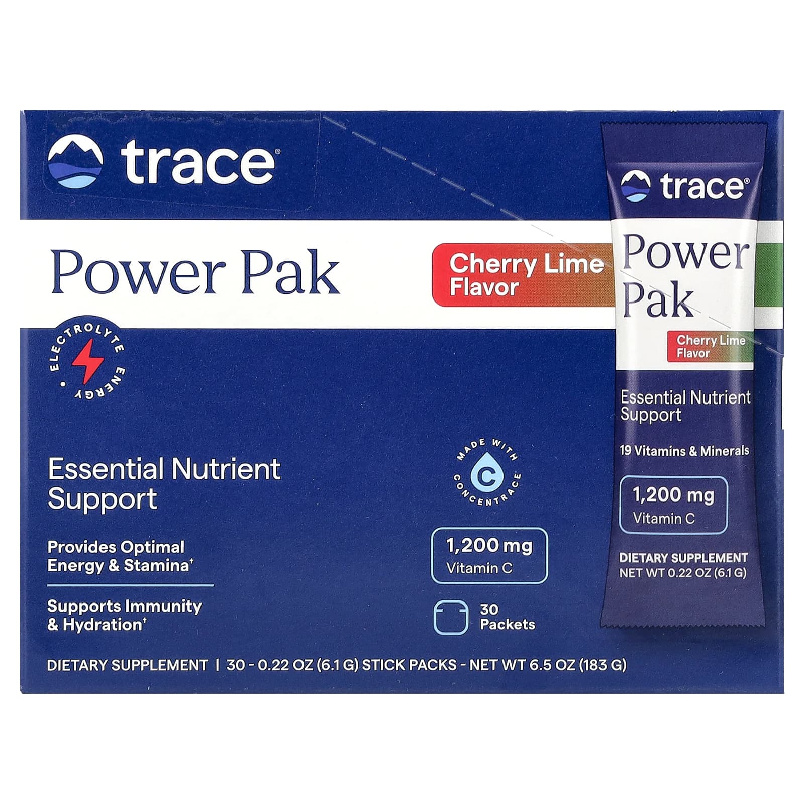 Порошок для напитков Trace, 30 пакетиков, 6.1 г (0.22 oz) каждый — фото 3
